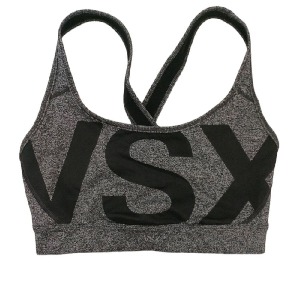 VICTORIA SECRET VSX SPORT GRAY LOGO SPORTS BRA‎